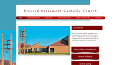 Desktop Screenshot of blessedsacrament-na.org